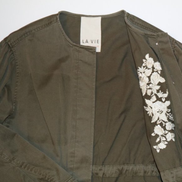 Rebecca Taylor La Vie Twill Trooper Jacket - Picture 5 of 8